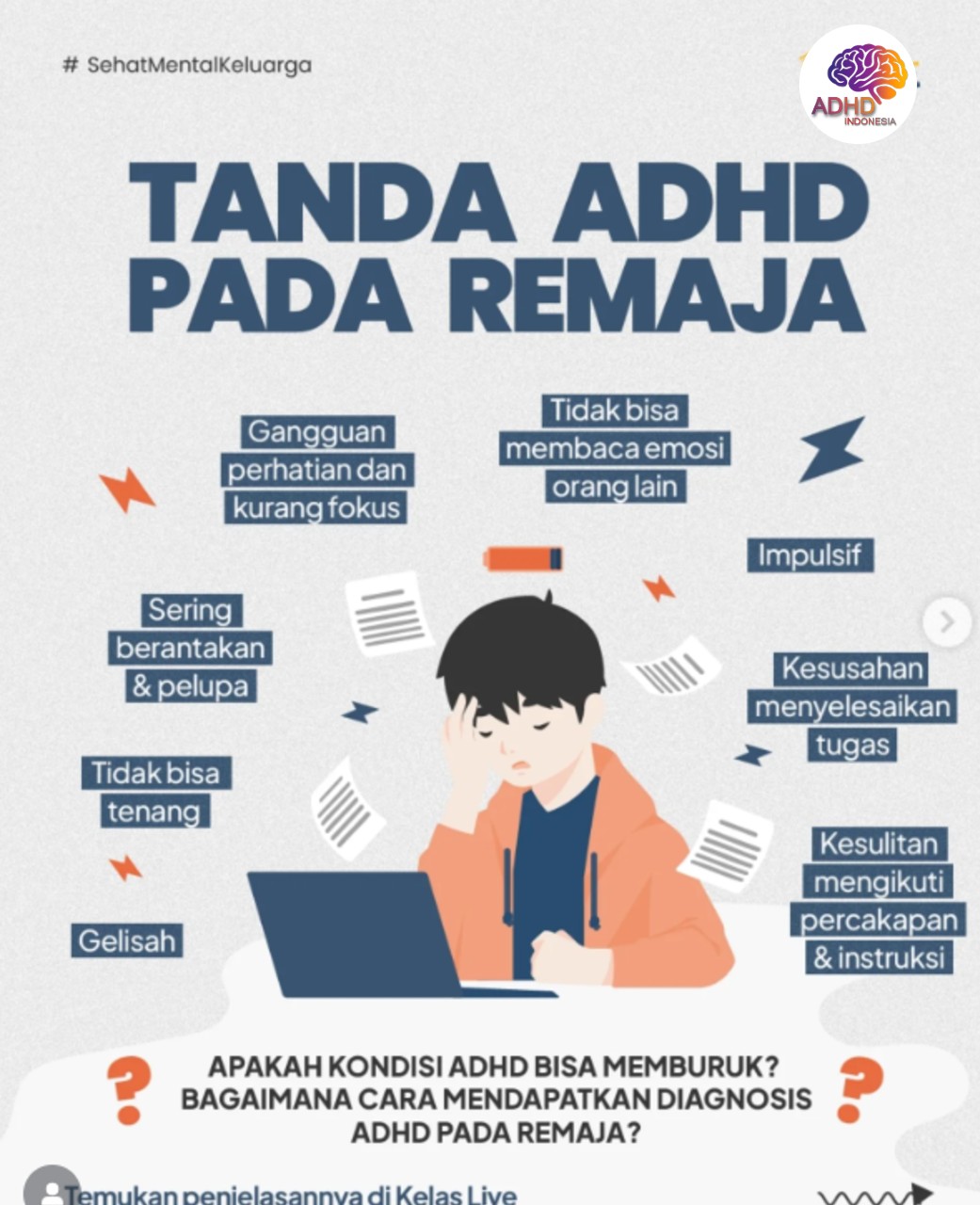 Screening ADHD Non-Diagnostik: Edukasi Awal bagi Orang Tua di Kota Mojokerto