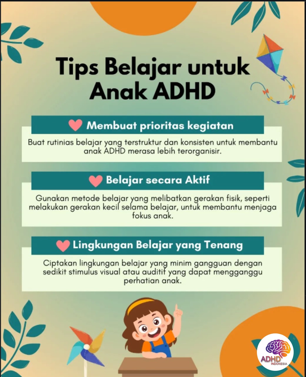 Strategi Belajar yang Cocok untuk Anak ADHD di Kota Mojokerto